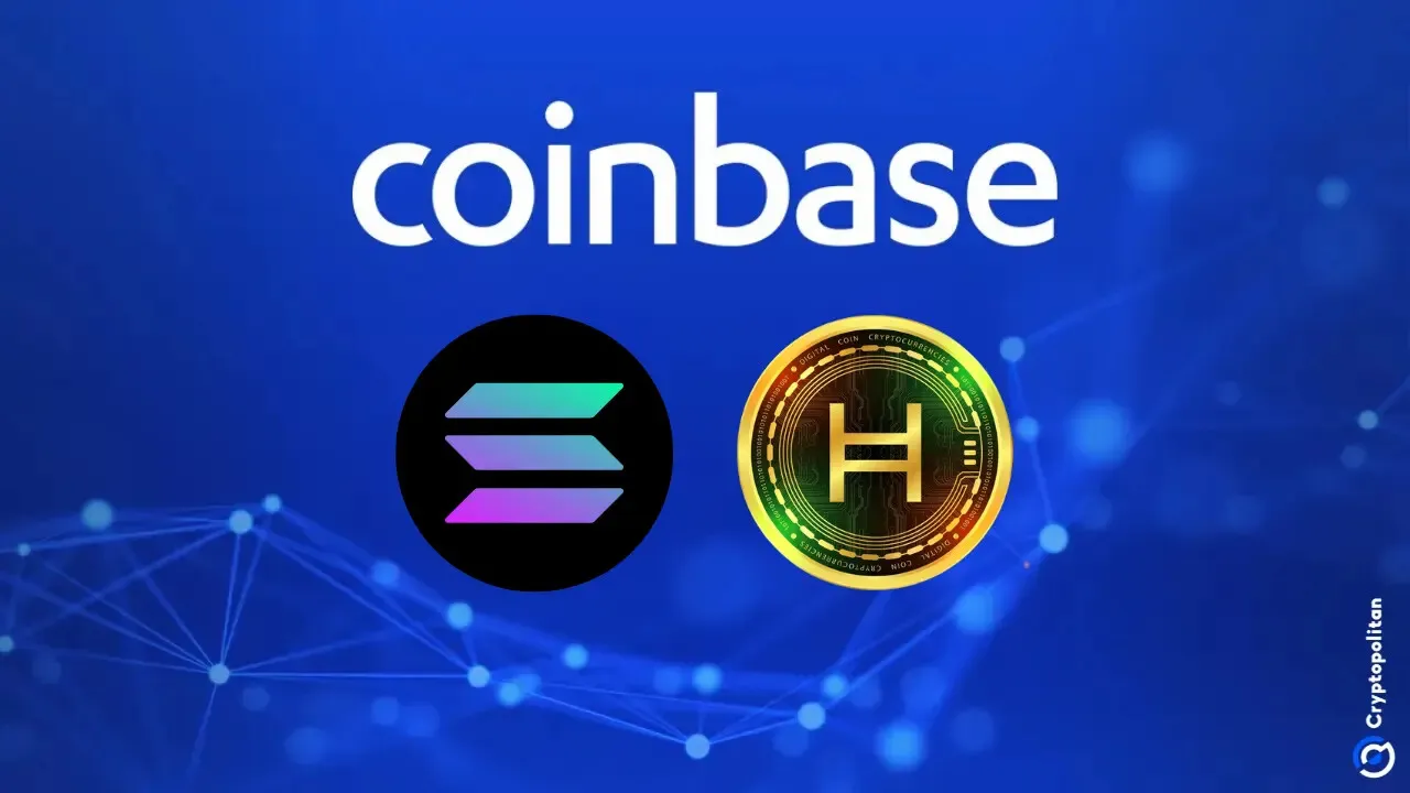 Coinbase Exchange推出了Solana和Hedera的CFTC调节期货