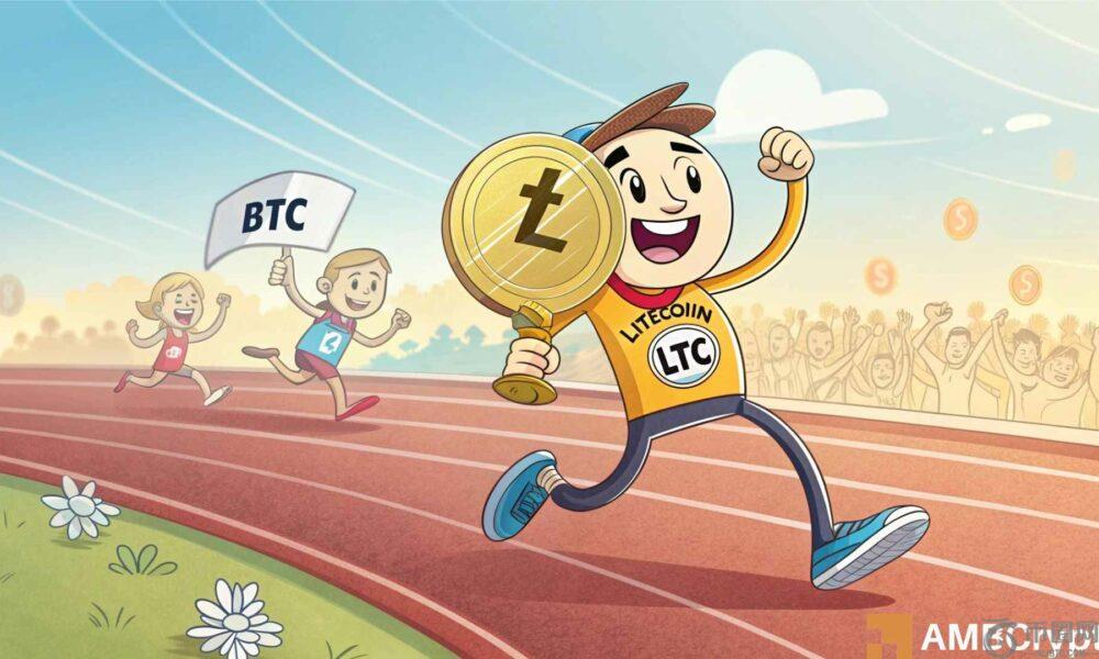 Litecoin翻转Avax，Sui，眼睛80美元 - 现在会发生什么？