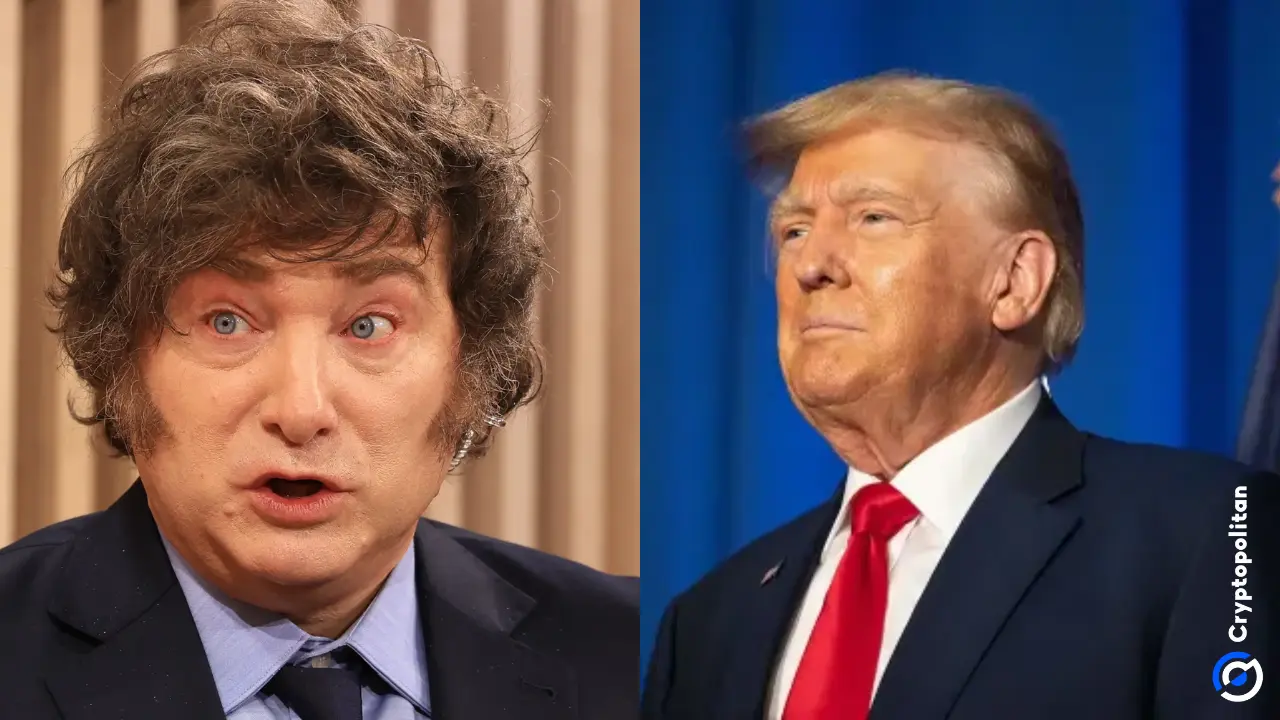 阿根廷总统哈维尔·麦利（Javier Milei）到达加密丑闻中的华盛顿