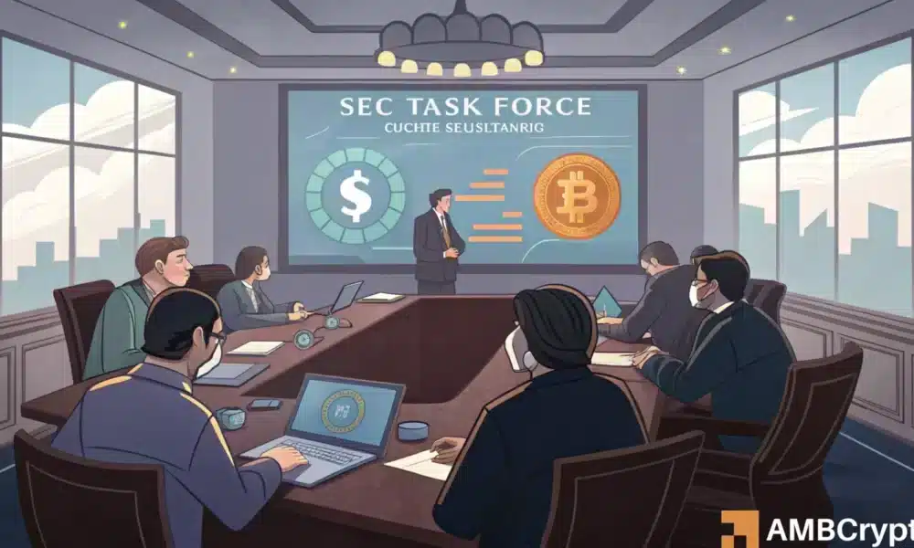 当SEC宣布第一任特遣部队会议时，加密法规如何发展