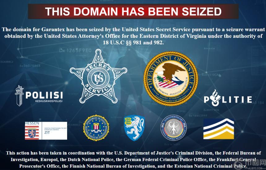 美国联合多国执法机构查封俄罗斯加密交易所Garantex网站
