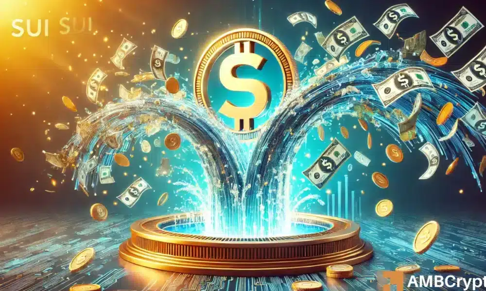 SUI看到$ 600万元的流出 - 跌至$ 1即将到来？