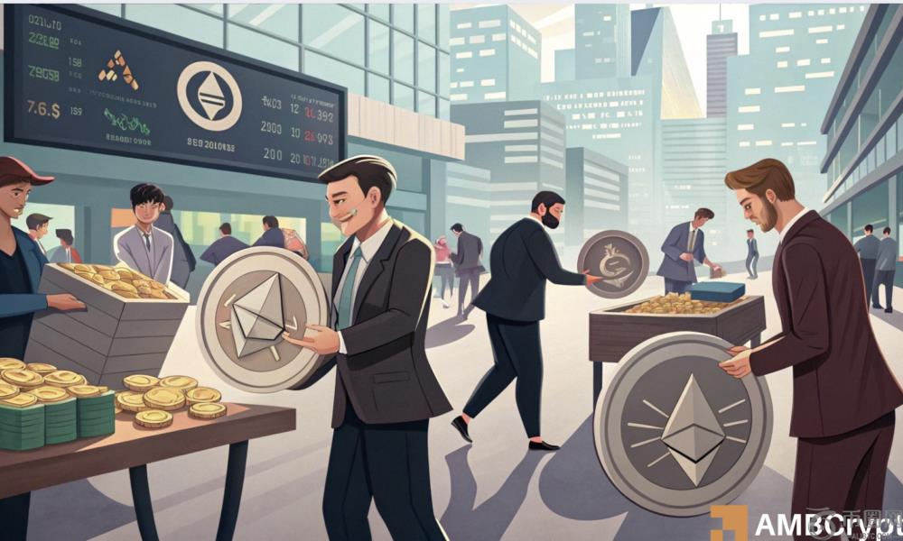 以太坊 - 机构抛售率很难击中ETH，但是为什么现场交易者仍在购买？