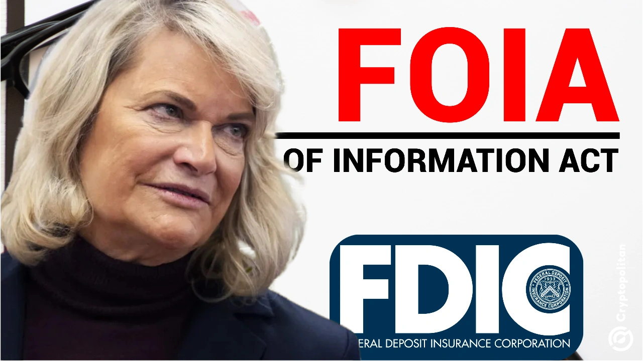 参议员Cynthia Lummis表示，FDIC正试图掩盖加密货币的“窒息点2.0”行动