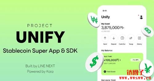 LINE、Kaia推超级APP软件Unify，抢攻亚洲稳定币市场